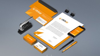 Фирменный стиль компании "ClickUp"