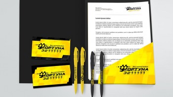 Фирменный стиль такси "Фортуна"