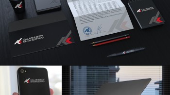 Фирменный стиль компании "Kalashnikov Engineering"